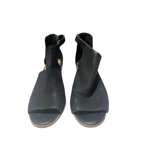 Lucky Brand Black Leather Open-Toe Sandals • Women’s Size 9 • Casual Chic - Picture 3 of 7